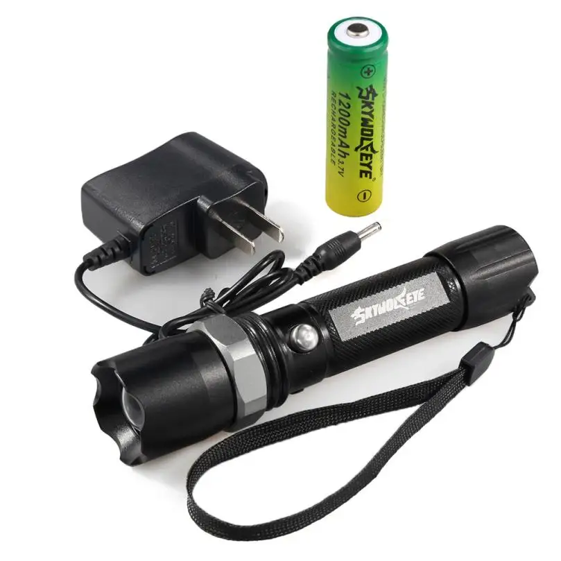 Tactical Police SWAT Heavy Duty 3W LED Rechargeable Flashlight +18650