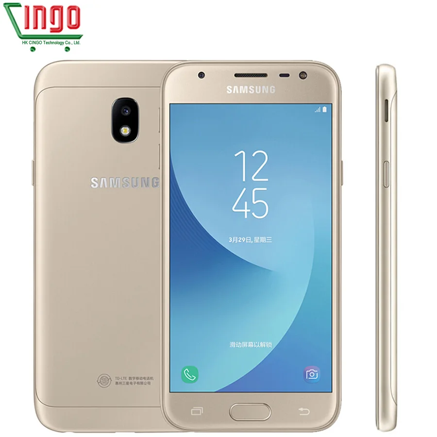 Original Samsung Galaxy J3 2017 J3300 Unlocked 5 0 LTE Dual SIM 13 0MP Snapdragon Quad