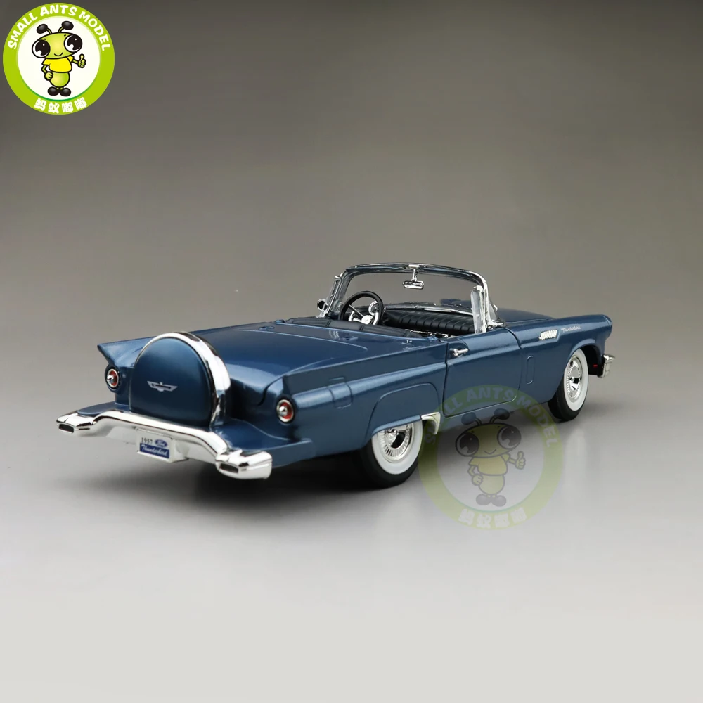 1/18 1957 Ford THUNDERBIRD Road Подпись литая под давлением Модель автомобиля игрушки для мальчиков и девочек подарок