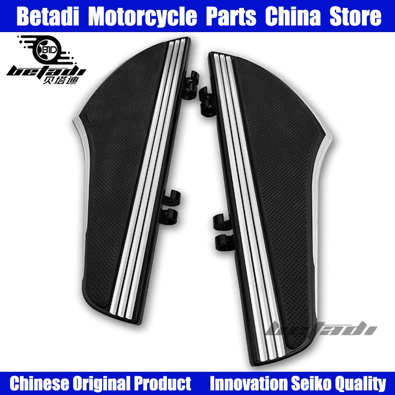 

Avant Conducteur repose-pied Plancher Pour Harley Touring Road King Tri Street Glide FLHR FLHX 2000-2019 Softail Heritage Graiss
