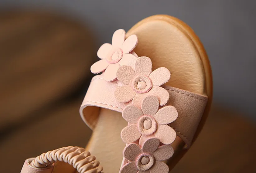 Children Shoes Summer Kids Sandals Lovely Flower Shoes Fashion Girl Sandals Magic Toddler Baby Shoes For Kiads