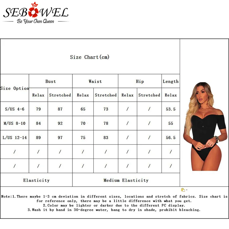 SEBOWEL Sexy Grey Black Off Shoulder Bodysuit Women Short Sleeve Slash Neck Button Bodysuits Female Elegant Skinny Body Rompers