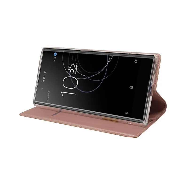 Модные кожаные чехлы для Sony Xperia XA1 Plus Xa1plus чехол с откидной крышкой подставка