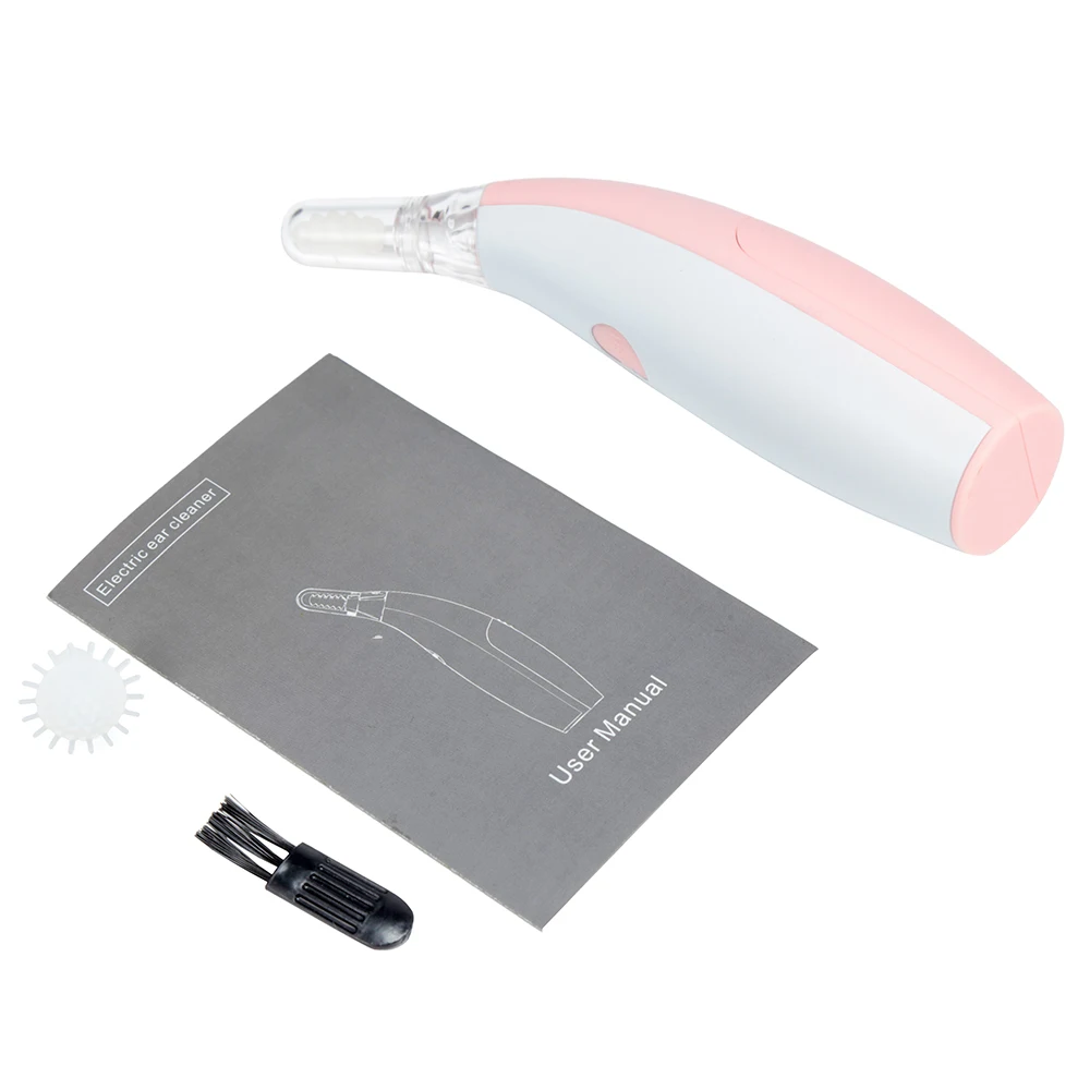 Forma de Pinguim Colher de Ouvido Seringa de Orelha Cuidados com o Bebê Elétrica Brilhante Grau Médico Silicone Espiral Earpick Cabeça Orelha Seringa 18 High Quality Mamãe e Bebê