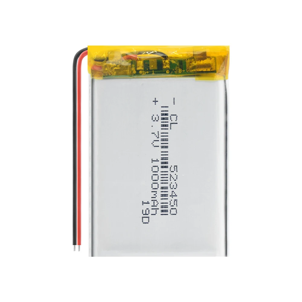 1/2/4 шт. долговечная 523450 1000 мА/ч, литий-полимерные батареи Перезаряжаемые 3,7 V 1000 мА/ч, 523450 Lipo Батарея для MP3 MP4 светодиодный потолочный светильник