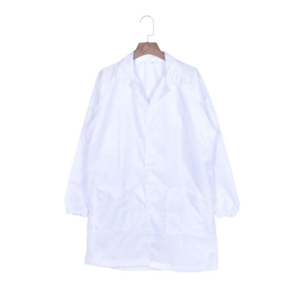 Protective Clothing Clean Clothes Women Men Anti static Lab Coats Plus