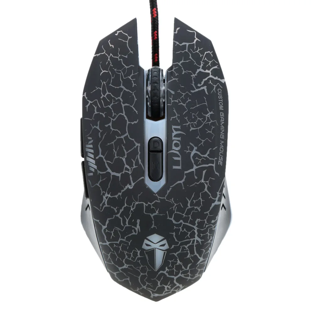 LUOM 7D Wired USB Gaming Mouse 7 Buttons 2000DPI Adjustable Optical LED