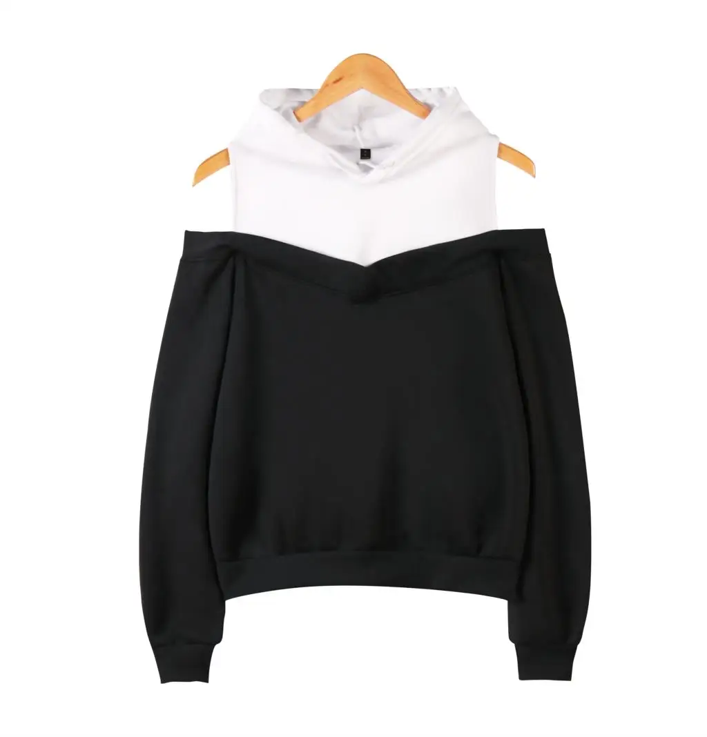 

Off Shoulder Hoodies for Women Fashion Long Sleeve Hooded Sweatshirts 2019 Hot Sale Casual Streetwear Clothes