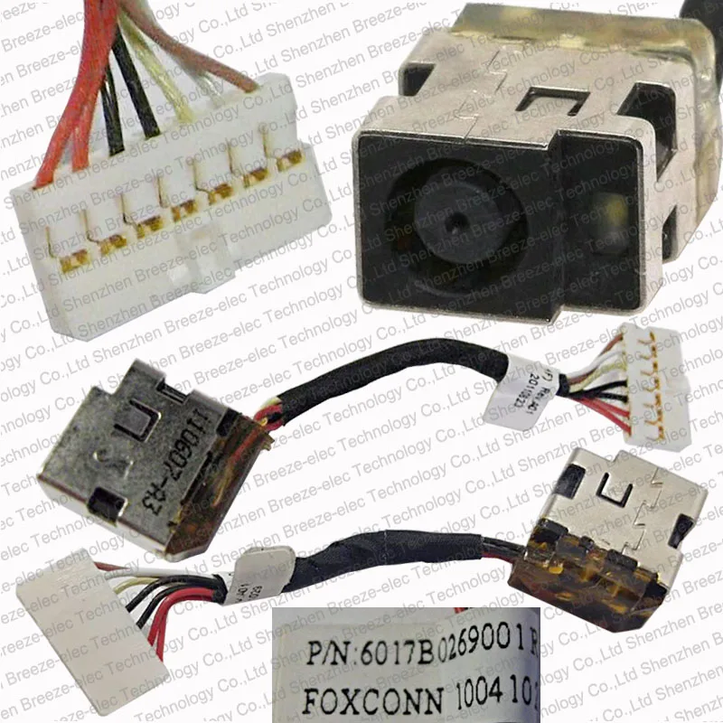 Original new Laptop AC DC Power Jack wire socket connector cable For HP