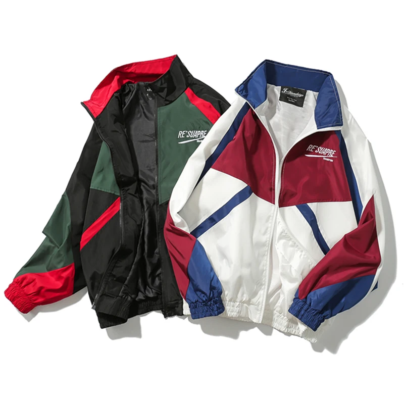 

Hip Hop Jacket Windbreaker Men/Women Harajuku Jacket Coat Retro Vintage Casual Jacket Streetwear 2019 Autumn oversized Jacket