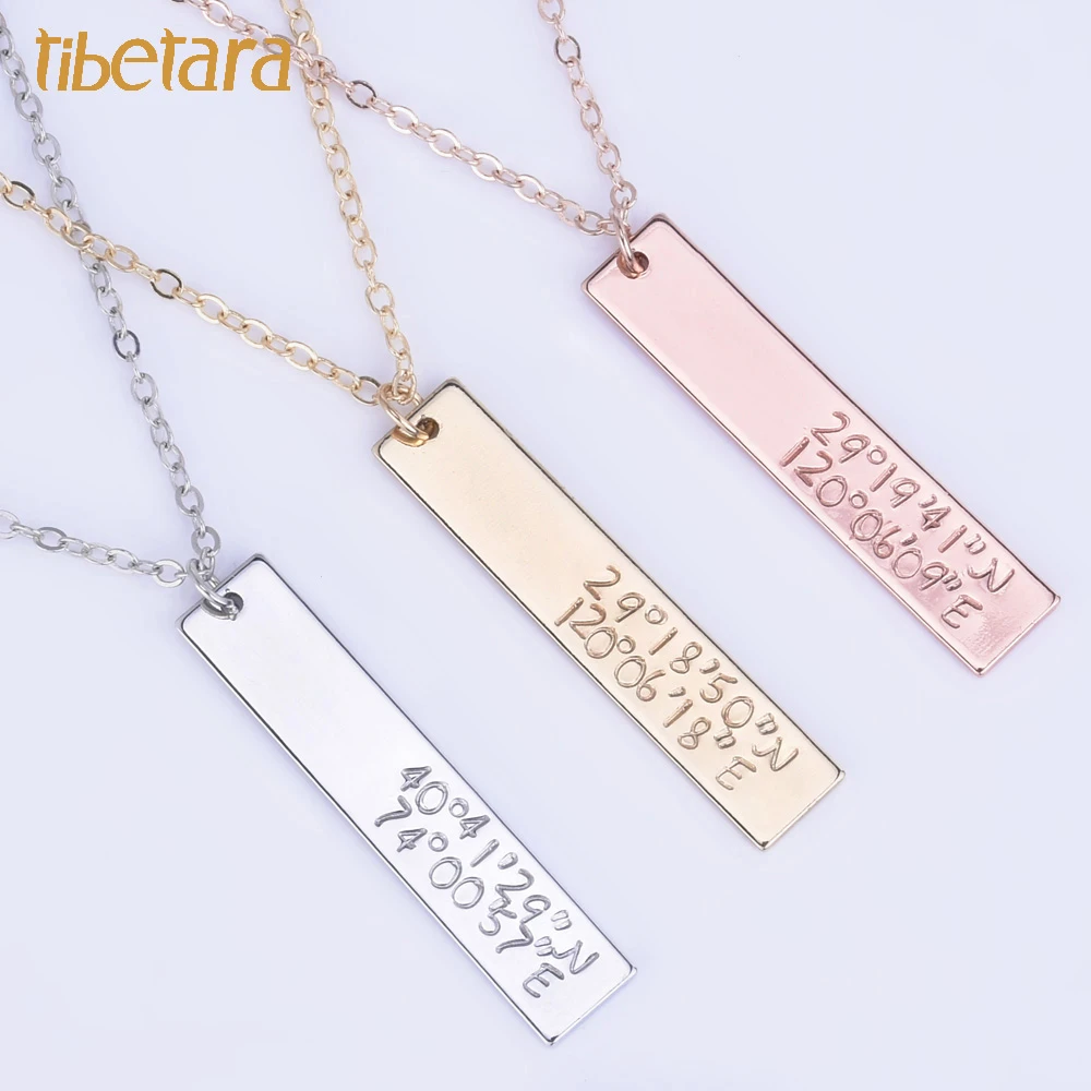 mothers day bar necklace personalized