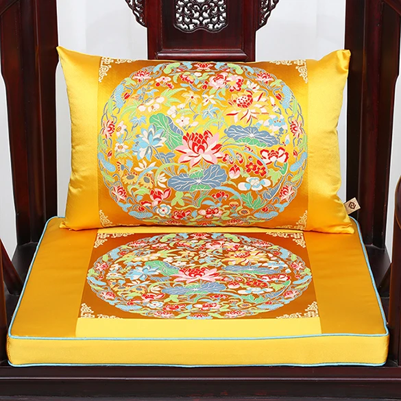 Custom Luxury Thick Chinese Dining Chair Pad Seat Cushion Home Decorative Armchair Sofa Sitting