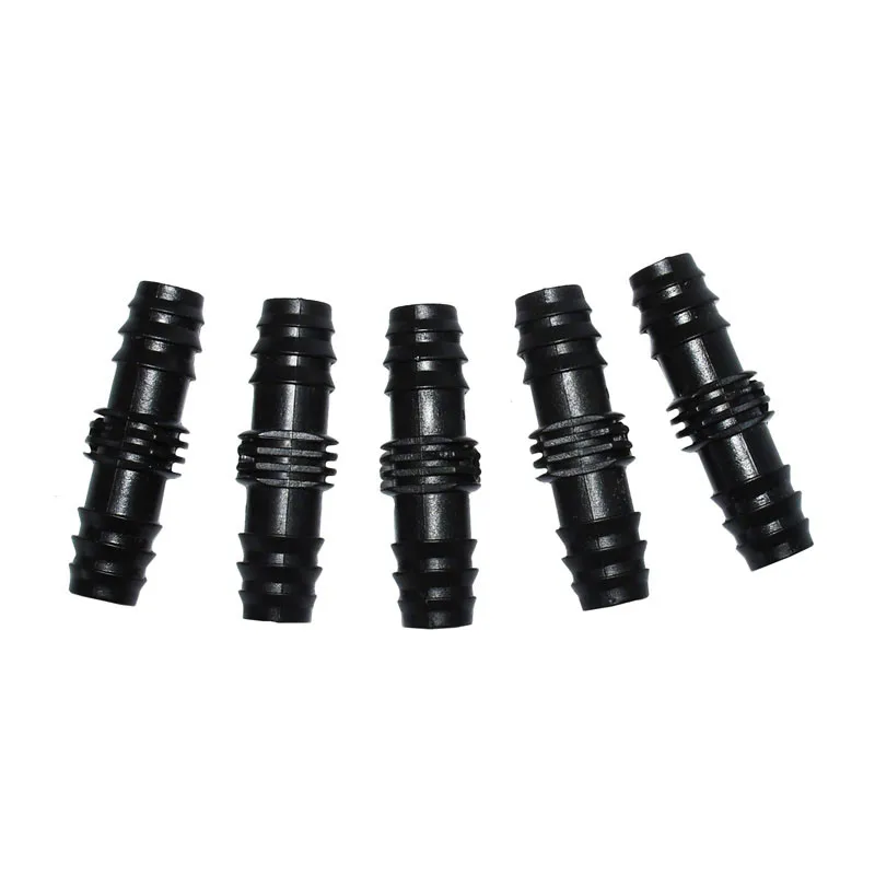 wxrwxy 16mm straight barb barbed double way joint 1/2" hose repair joint plastic connector 16mm straight barb 12 PCS