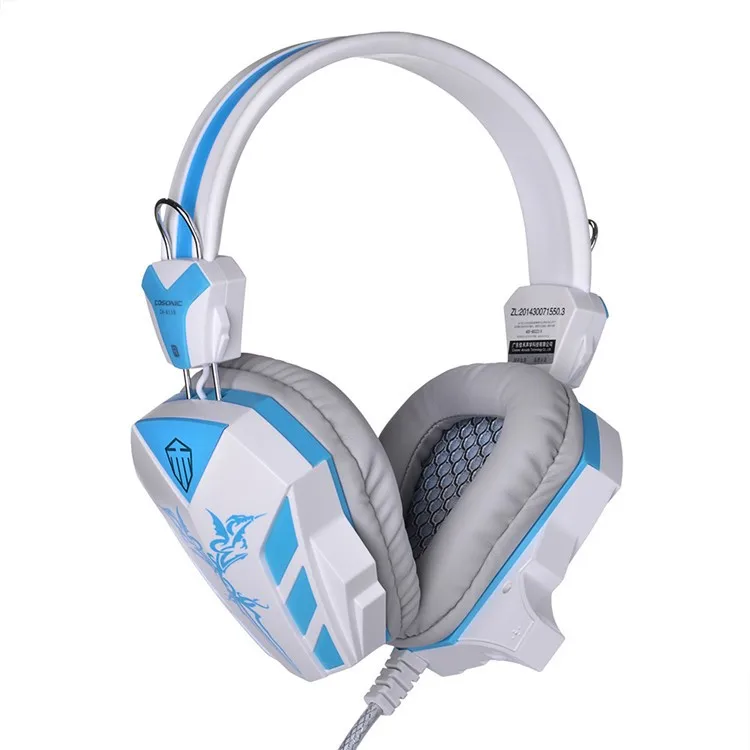 Cosonic CD-618 40mm Driver Unit Two-channel Stereo Gaming Headset Headphones with Volumn Control Mic LED Light for PC Computer (11)