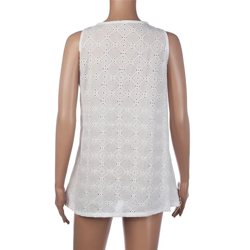 Sweet Lace Tank Top Vest Women Beach Casual Boho V Neck Camis 2018 Women's Tops Base Shirt Women's Blouse Wholesale noAR13 (19)