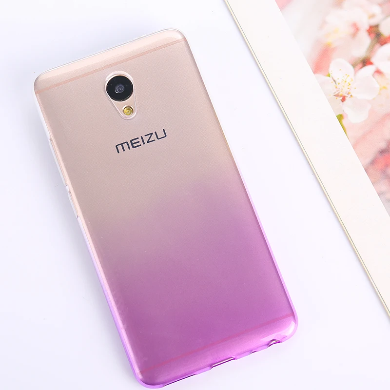 Мягкие градиентные силиконовые чехлы для Meizu M6 Note Pro 7 U20 U10 M6 M3 M5 Note MX6 M6s M5s M5C 5A ультра тонкий бампер задняя крышка телефона