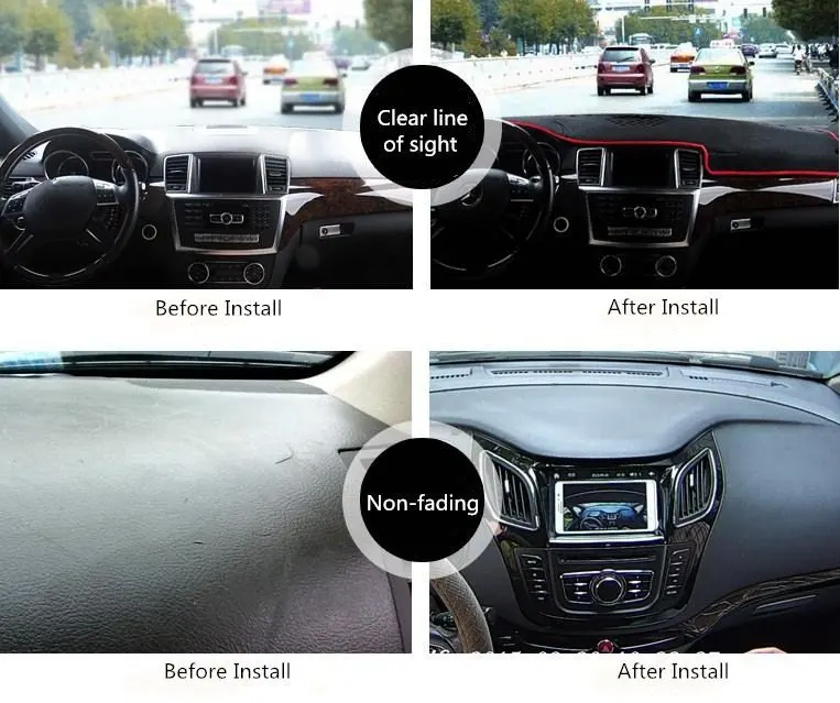 Коврик для приборной панели автомобиля Toyota Wish 2003 2009 1 шт. аксессуары стайлинга
