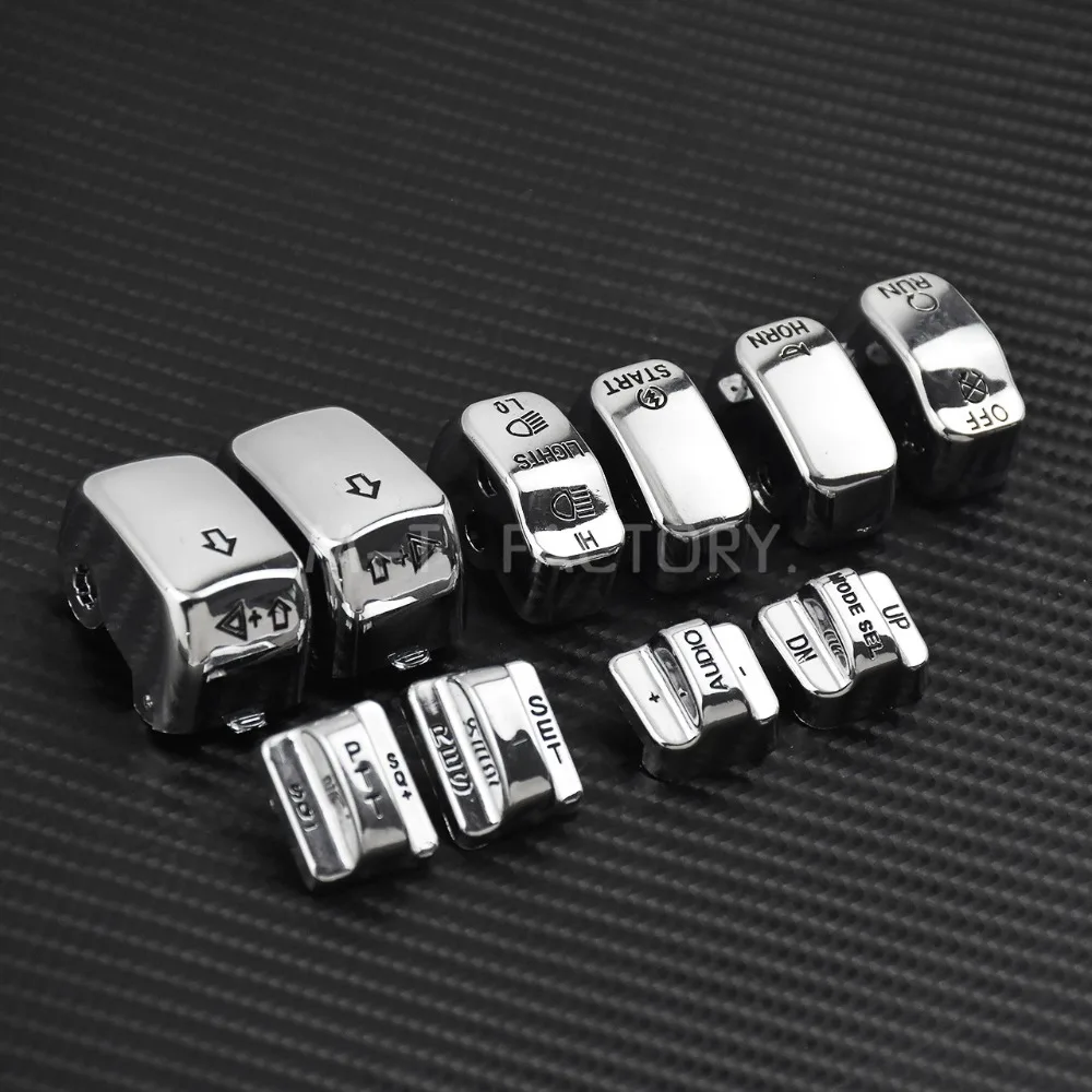 For Harley: Switch Caps Black 6 Pcs Black Compatible With Harley Davidson 96up XL - View #10