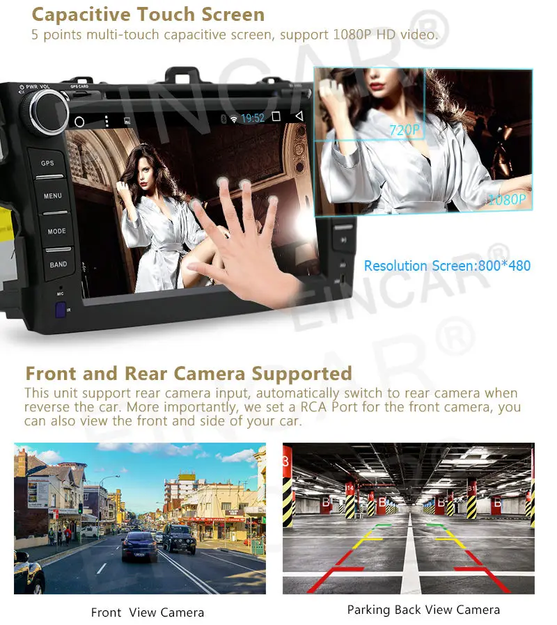 Flash Deal In Dash Car DVD GPS Navigation Wifi Radio Android 6.0 For Toyota Corolla 07-13 11