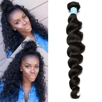 

European Loose Wave Hair Bundles One Piece Human Hair Extension Natural Color 100% Human Remy Hair Weaving Prosa