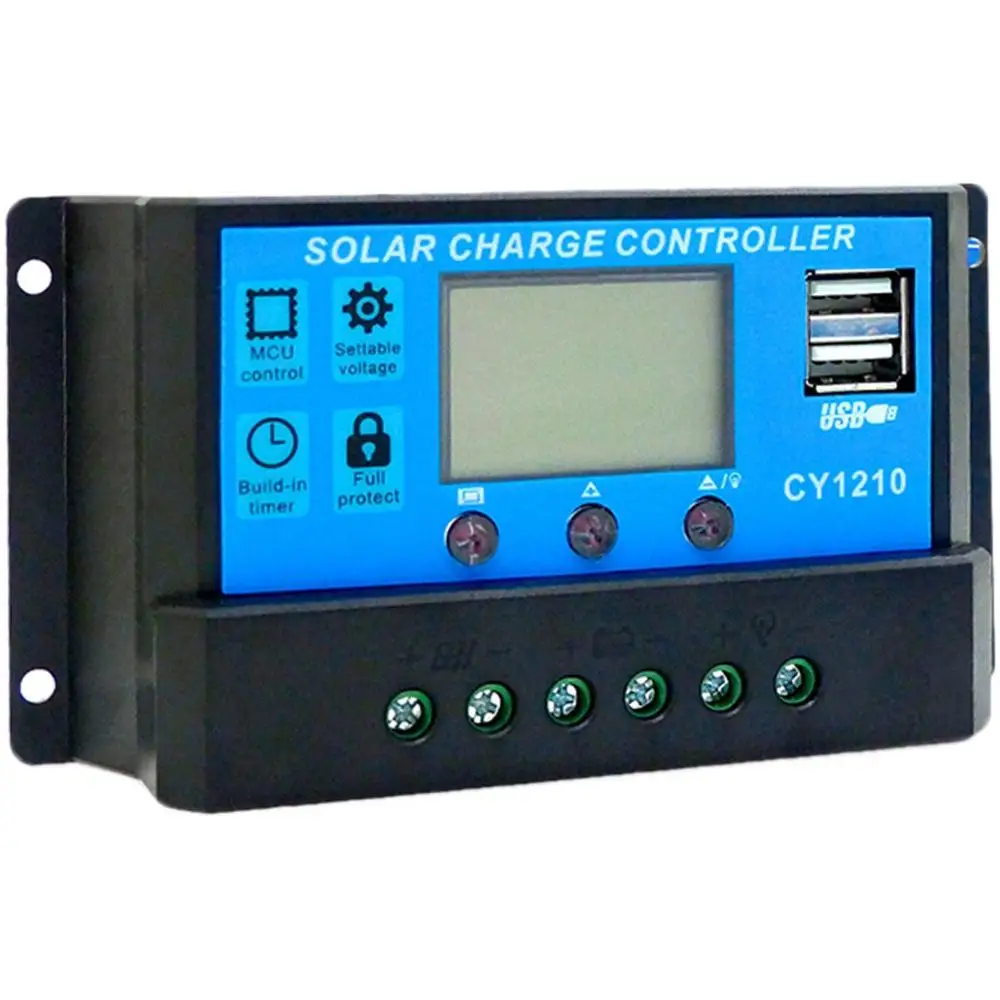

AT1024 Solar Controllers Automatic Tracking Equipment Charge Home Regulator LCD Display Protect Battery
