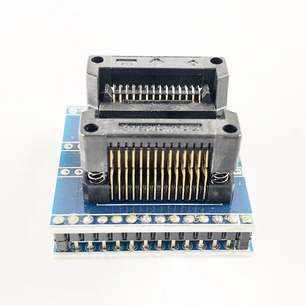 

RT809H SOP28 to DIP28 Adapter Socket IC SOIC28 to DIP28 pin pitch 1.27 IC test programmer adapter SMT Test Socket ZIF adapter