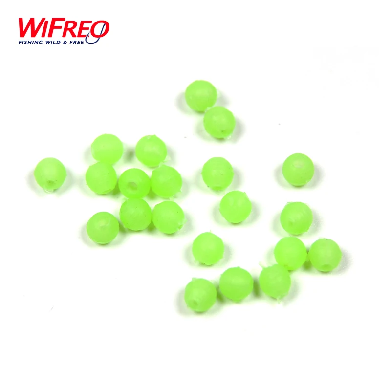 

UGOB44 200PCS/Lot 4mm*4mm Premium Green Color Small Round Soft Rubber Luminous Beads Lumo Glow Beans Sabiki Snapper Rig Lure Box