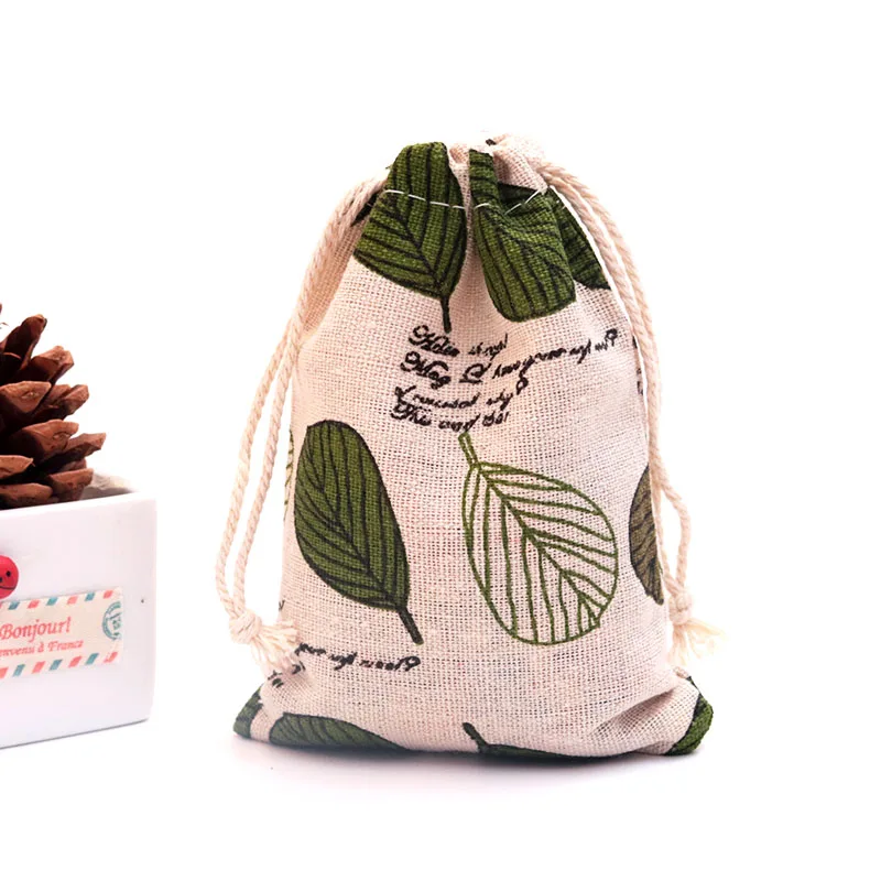 

1pc Linen Cotton Bags 19x24cm Big Muslin Jewelry Gifts Cosmetics Packaging Bags Festival Party Favor Drawstring Gift Bag Pouches