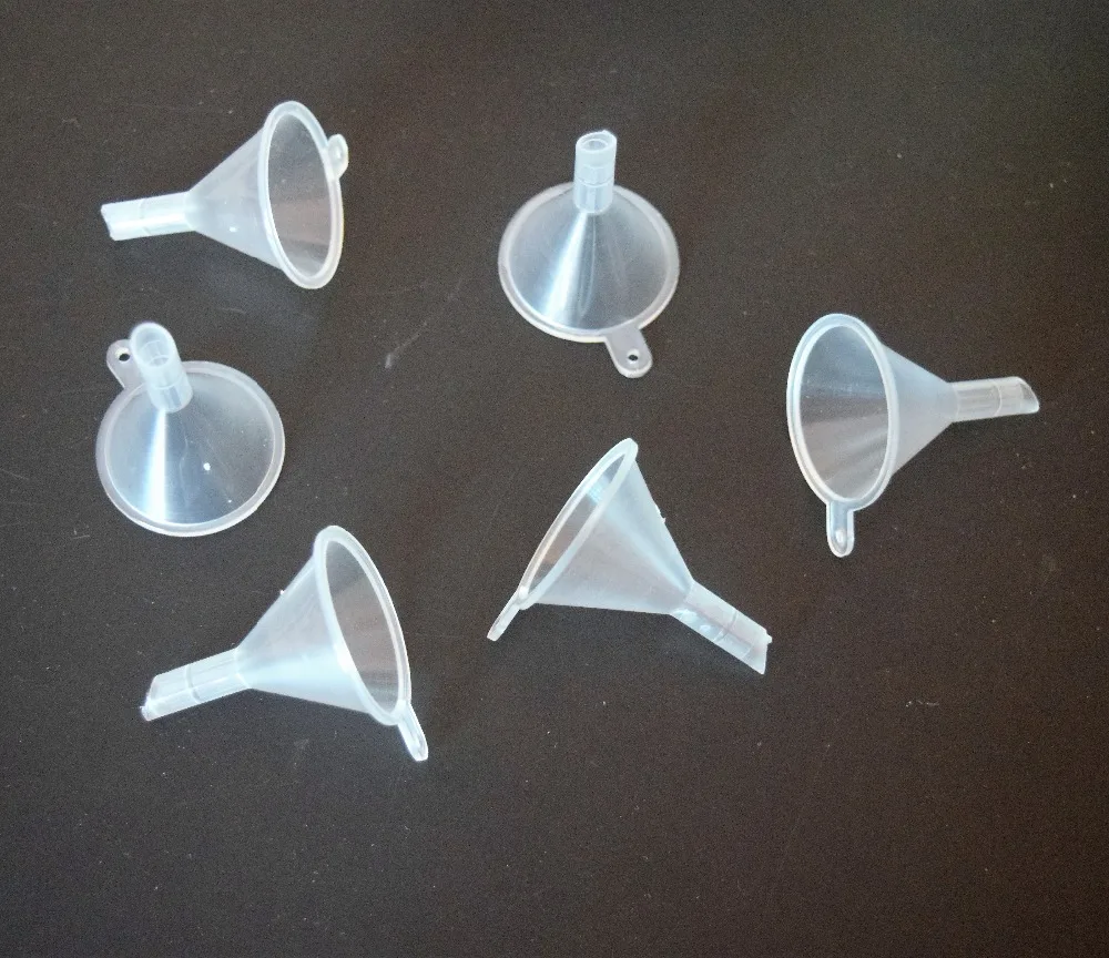 

5 pcs Clear Mini Plastic Funnels Perfume Diffuser Liquid Oil Filling Lab Tool Kitchen Utensil Gadgets