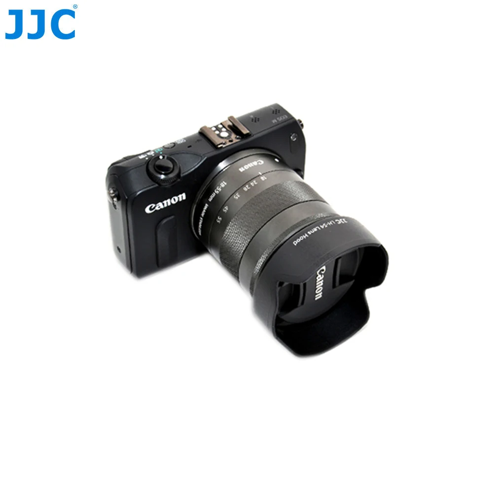 JJC LH-54 цветок Форма бленда объектива для Canon EF-M 18-55 мм F3.5-5.6 IS STM объектив заменяет Canon EW-54(EF-M крепление