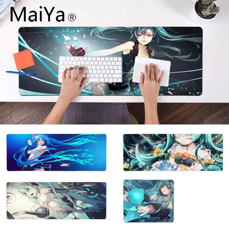 

MaiYa Vintage Cool Hatsune Miku sexy anime pretty girl mouse pad gamer play mats Gamer Speed Mice Retail Small Rubber Mousepad