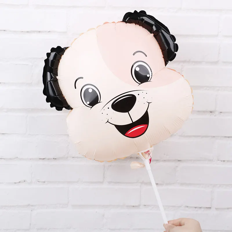 Воздушные шары с головой животного 50 шт. 18 дюймов надувной воздушный шарик свиньи для фермы детский душ с днем рождения вечерние украшения Дети милые игрушки - Цвет: 18S02805yellow dog
