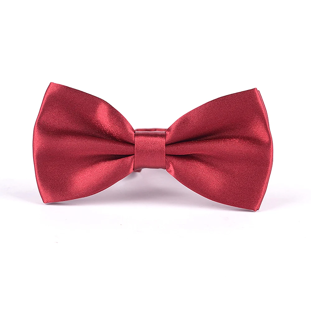 Свадебные аксессуары мужской регулируемый галстук-бабочка для смокинга классический галстук-бабочка деловой Свадебный Мужской наряд рубашка - Цвет: Wine Red