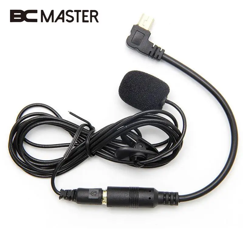

BCMaster 3.5mm Wired External Clip On Microphone mikrofon microfone microfono Adapter Cable Mini Mic For GoPro Hero 4 3+ 3