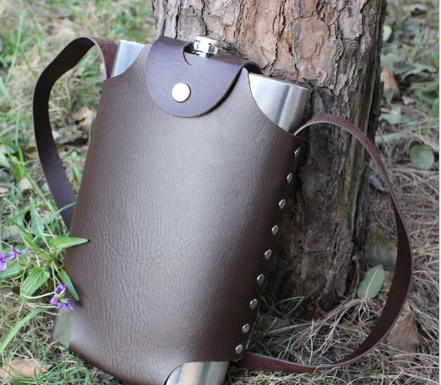 1PC newest supply large capacity 64oz 304 Stainless steel flagon laser welding kettle Leakage proof 1800ml