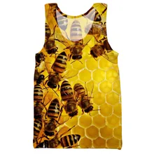Help save the bees 3D Печатный унисекс Топ на бретелях для мужчин модный крутой летний топ на бретелях для работы Мужские Женские топы топ на бретелях