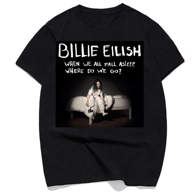 Новейшая футболка Billie Eilish, унисекс, винтажная уличная футболка в стиле хип-хоп, футболка с забавным принтом Bad Guy, футболки 90 s, мужские футболки с коротким рукавом