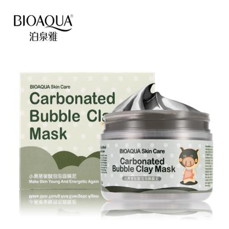 BIOAQUA Bubble Mud маска для сна свинка коллаген для кожи Маска глубокое увлажнение карбонат глубокое очищение Весна и лето моющая маска