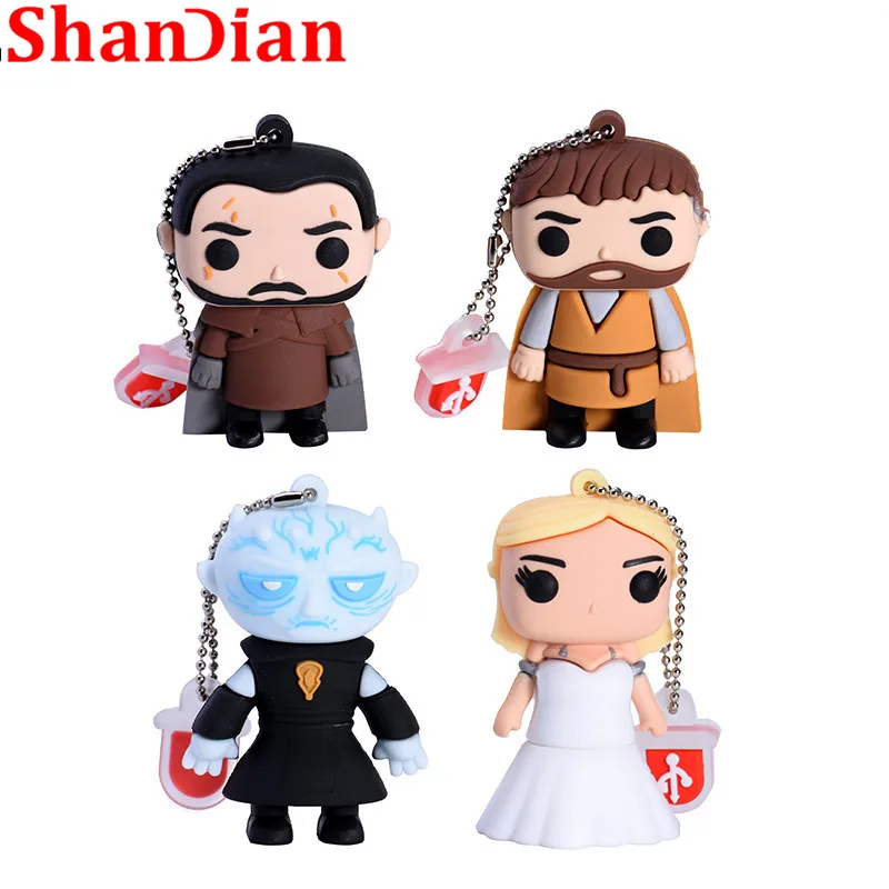 Флеш накопитель SHANDIAN с рисунком из мультфильма USB 2 0 Right Game Series Yaoh Danielis Tilion Jon Snow pen