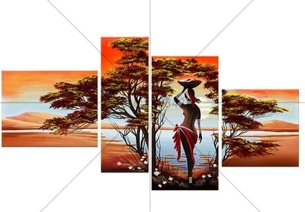 

New 5d DIY Diamond Painting Landscape Pattern Handmade Craft Full Square Diamond Embroidery Tree and Woman Wall Art Decoration