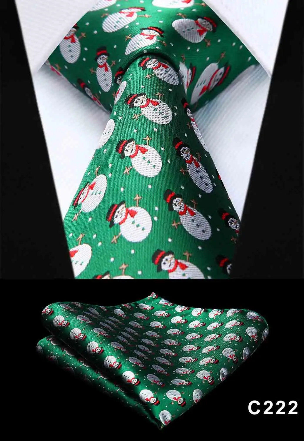 Классические Вечерние, свадебные, рождественские галстуки, подарок, 3,4 дюймов, шелк, свадебные, вечерние, тканые, Классические мужские галстуки# C2 - Цвет: C222