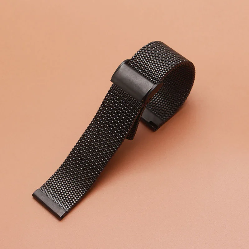 Ремешок для часов 22 мм черный из нержавеющей стали Samsung Gear S2 S3|black strap|replacement strapstrap