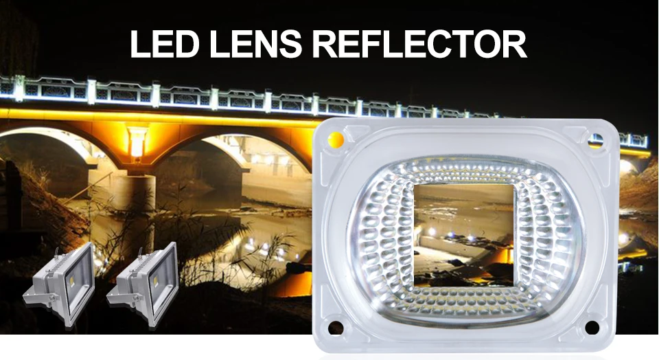 LED Lens Reflector For LED COB Chip Lamps Lampshade Kit (1)