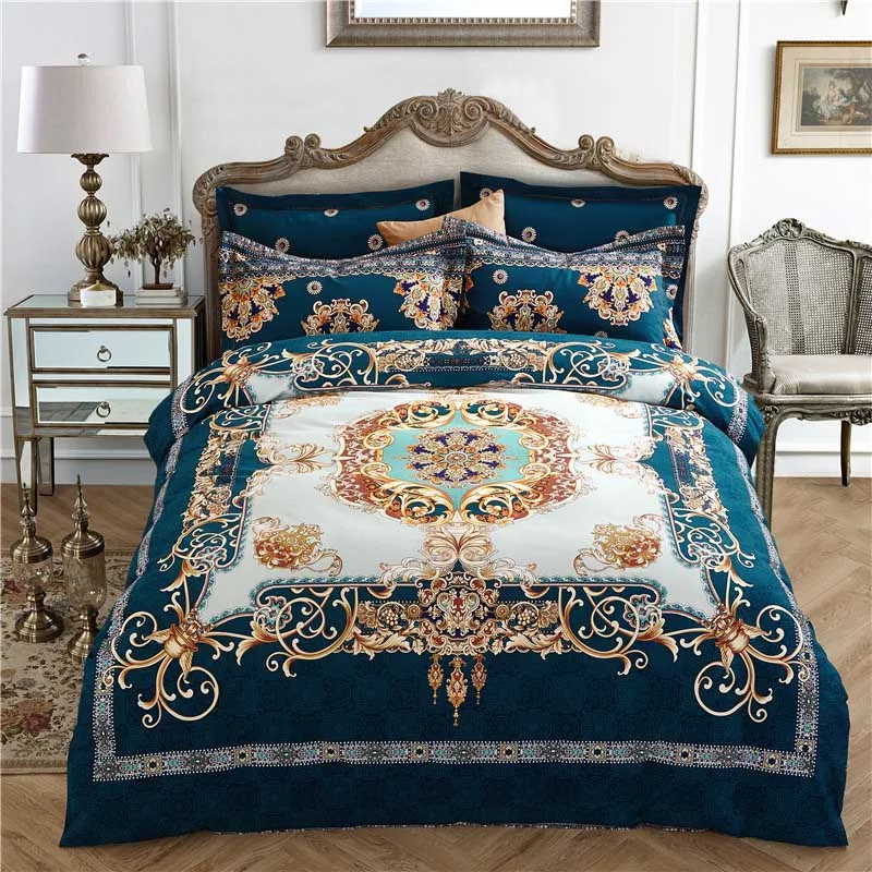 European style Bohemia duvet cover set winter comforter cover bedsheet