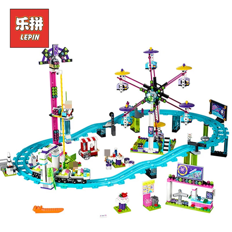 

new LEPIN 01008 friends Amusement park roller coaster Model Building blocks Bricks Compatible Toy Christmas Gift LegoINGly 41130