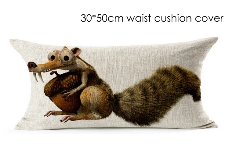 

3D animal Home Decor Cushion Linen Decorative Throw Pillows Sofa Chair Cushions Cojines 45*45cm / 30*50cm Coussin decoration