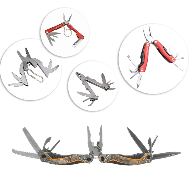 

Munkees Multi Tool Pliers Screwdrivers All in 1 Knife Outdoor Survival Gear Saw Opener Pocket Size Fishing Camping Mini Tool Kit