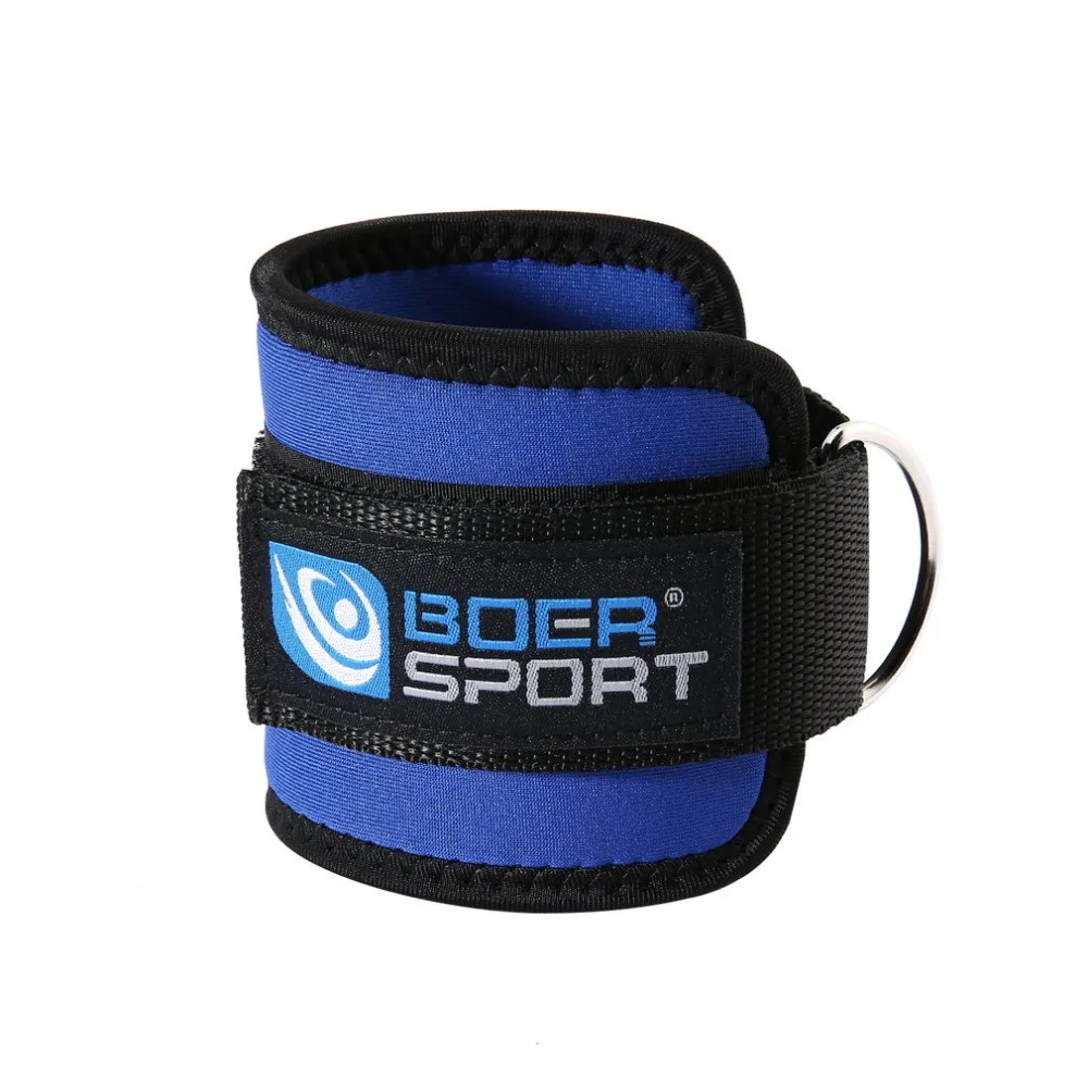 

1Pc Fitness Adjustable D-Ring Ankle Strap Foot Support Ankle Protector Gym Leg Pulley with Buckle Sports Feet Guard Left Right