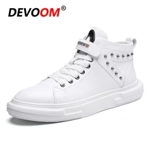 Осенние модные ботинки в Военном Стиле, заклепочные шипы, Клубная обувь, кроссовки из натуральной кожи, Мокасины, Мужская обувь для вечеринок, зимняя обувь