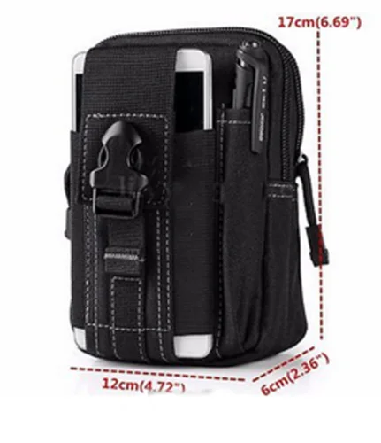 Водонепроницаемая нейлоновая тактическая поясная сумка, черная нейлоновая спортивная сумка для отдыха на открытом воздухе, военная походная сумка, поясная сумка